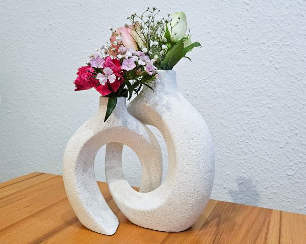 2-teiliges Vasen Set Blumenvase Dekovase Vase Romantik Design